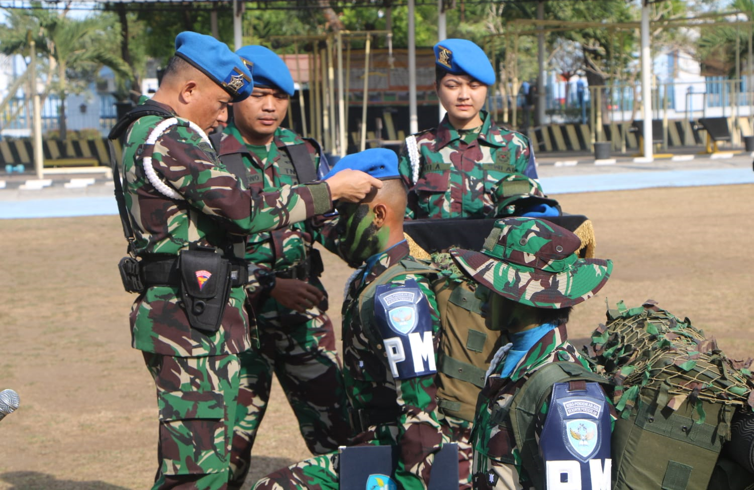 Four deans from the Department of Defense Regional Centers came together for photo